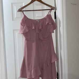 Asymmetrical off shoulder dress